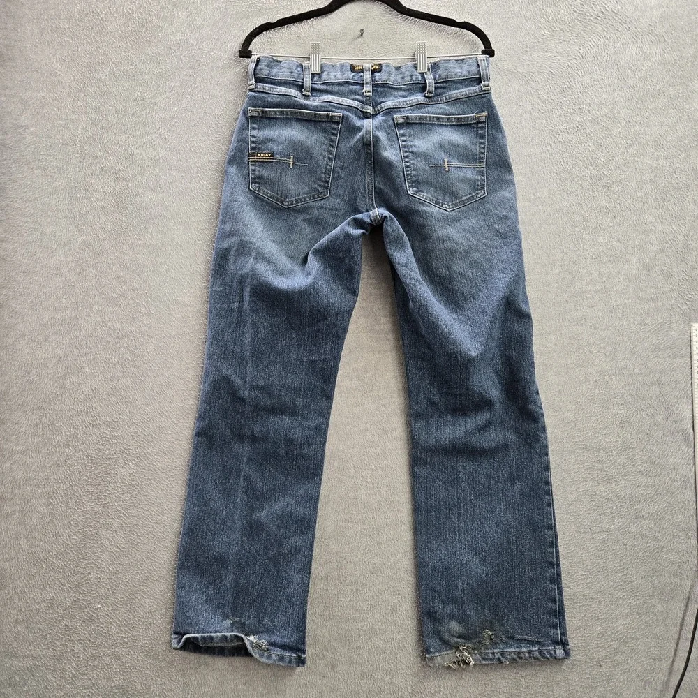 Ariat Rebar Men Jeans 30X30 Blue Denim M4 Bootcut‎ 28